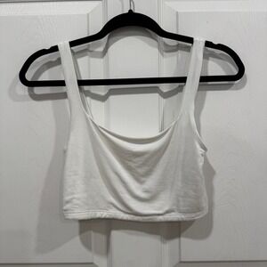 Wilfred‎ Free White Cropped Tank Top Sleeveless Basic Everyday